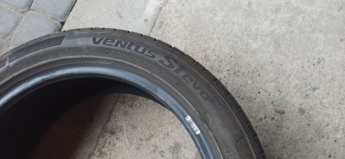 2 x Hankook Ventus  225/45 R17 91W 6,5mm