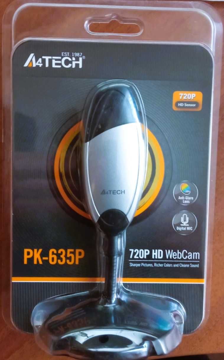 Веб-камера A4Tech PK-635P 720p USB 2.0 Black/Grey