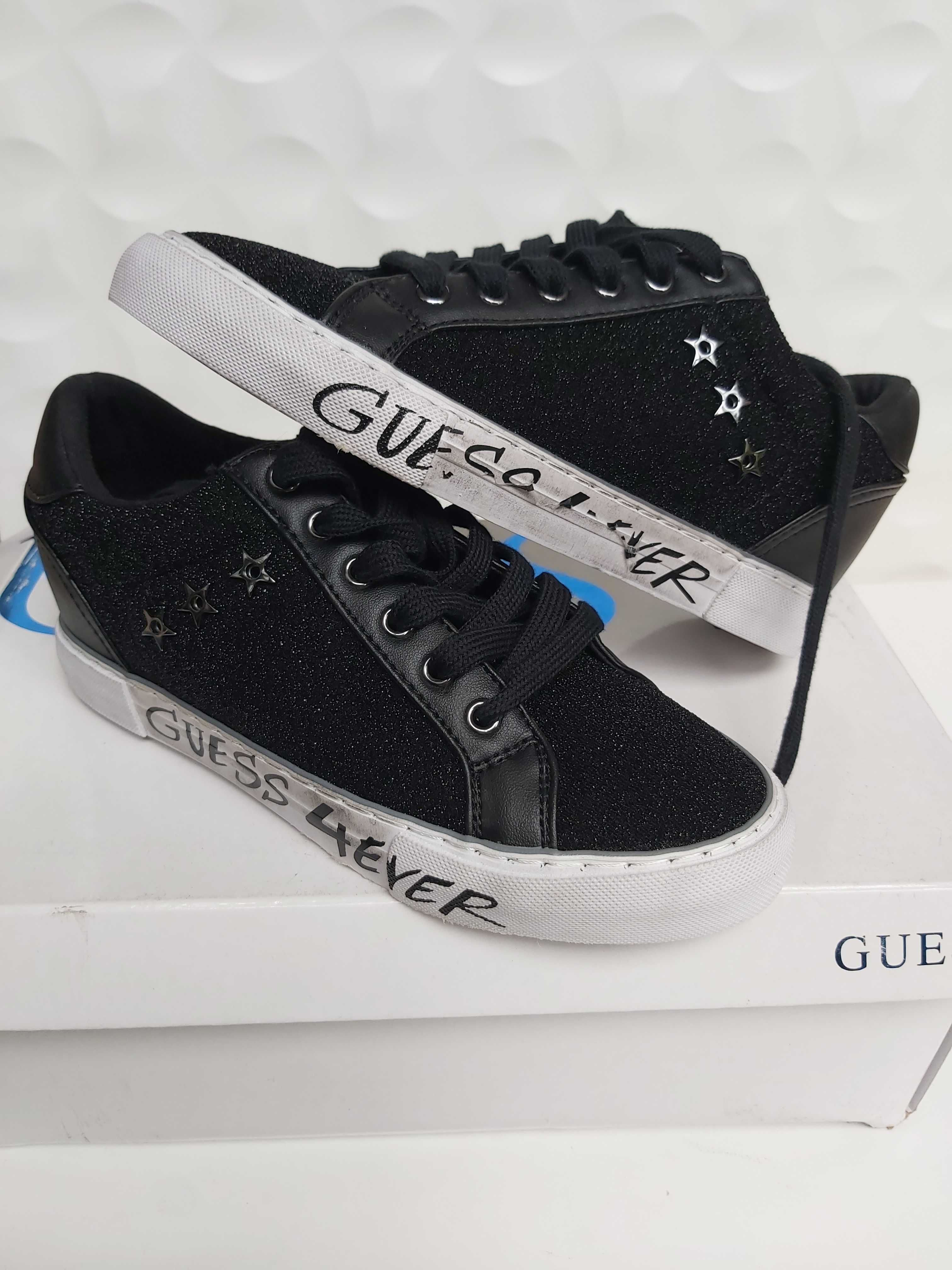 NOWE sneakersy GUESS czarne 36 k100 trampki