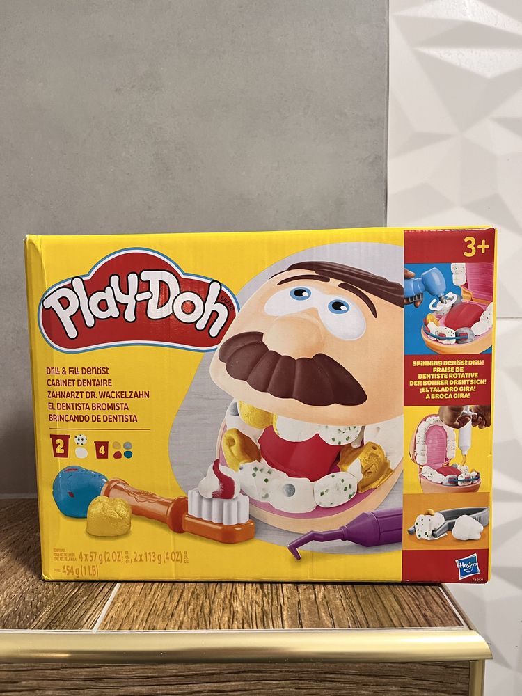 Ciastolina Play doh dentysta gabinet dentystyczny nowy duży zestaw