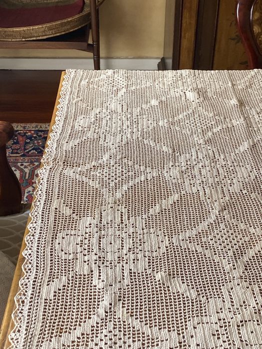 Toalha de mesa em croché