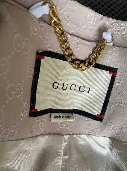 Gucci nowy garnitur marynarka Print - spodnie kant sztos M-L