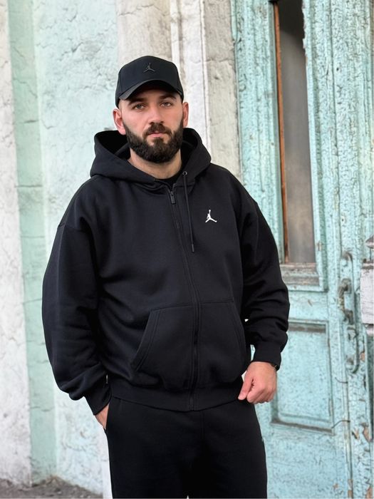 ОРИГІНАЛ‼️ Зіп-худі Air Jordan Brooklyn oversized оверсайз zip hoodie