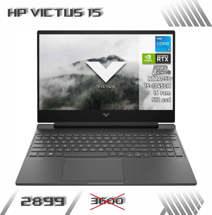 LAPTOP GAMINGOWY HP Victus RTX 4050 i5-13450H 144hz