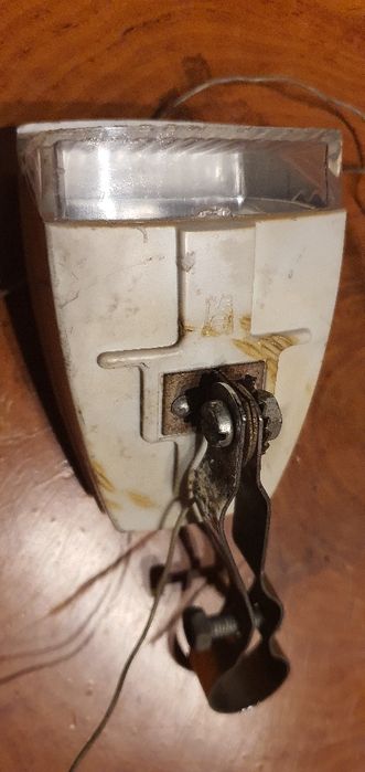 Lampka przód rower składak Wigry Jubilat Flaming kolekcja Prl