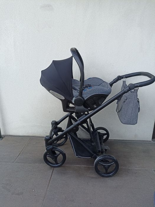 Wózek 3/1 Bebetto nitello fotelik avionaut pixel