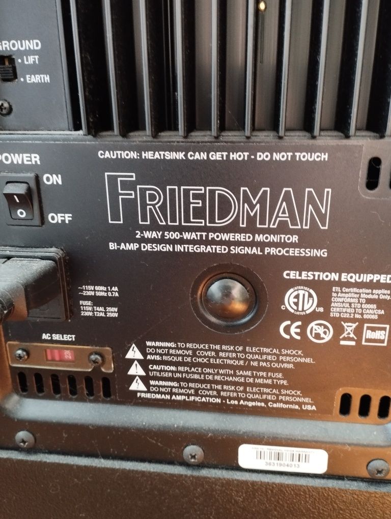 Friedman asm 12,активний монітор(комбік)для гітарних процесорів.