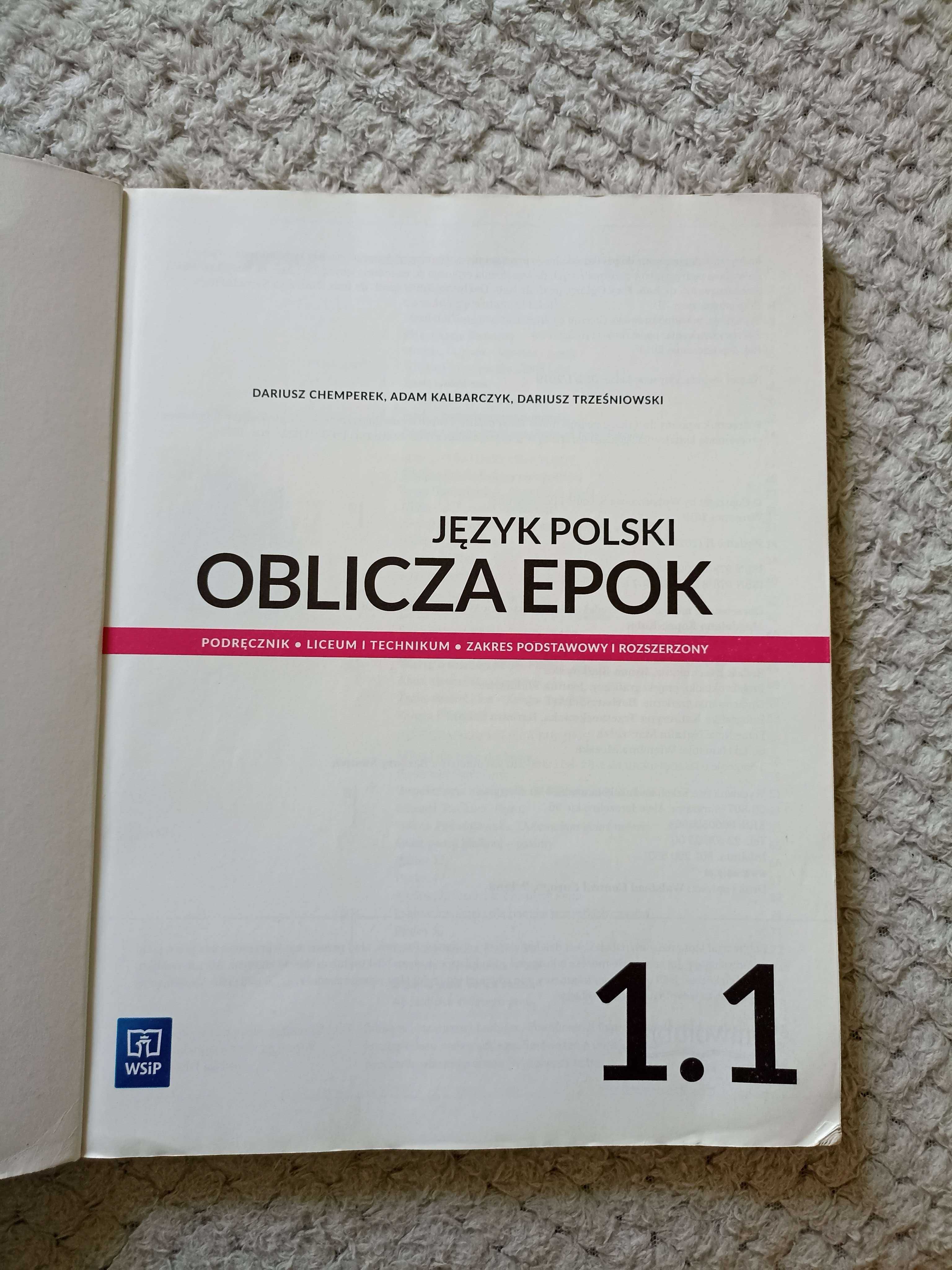 Oblicza Epok WSiP 1.1 Podręcznik Poziom Podstawowy