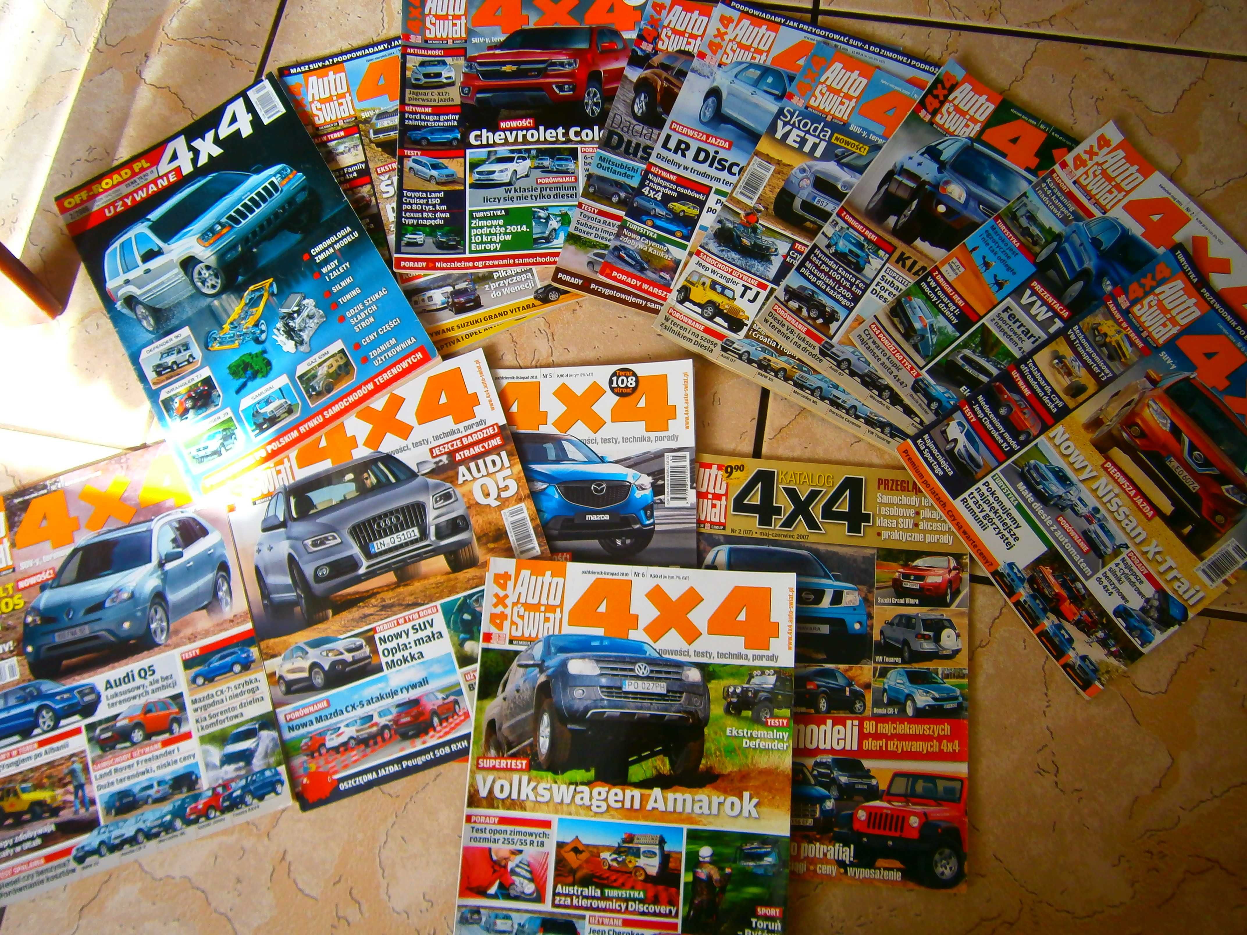 Czasopisma Off Road - 26 sztuk ! Auto świat 4x4 - 13 sztuk. 39 gazet !