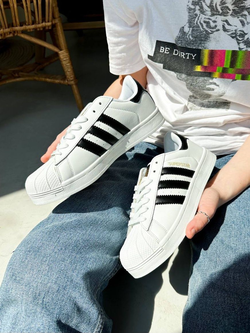 Кеды Adidas Superstar кожа, adidas superstar, адидас суперстар чорные