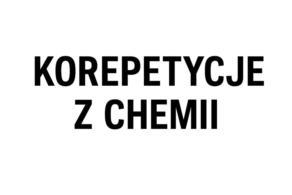 Korepetycje z chemii