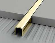 Listwa ze stali nierdzewnej złota 0.6x1x270 cm, gold G10, 1 sztuka