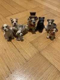 Figurki pieski, kolekcja psów 7 figurek terrier