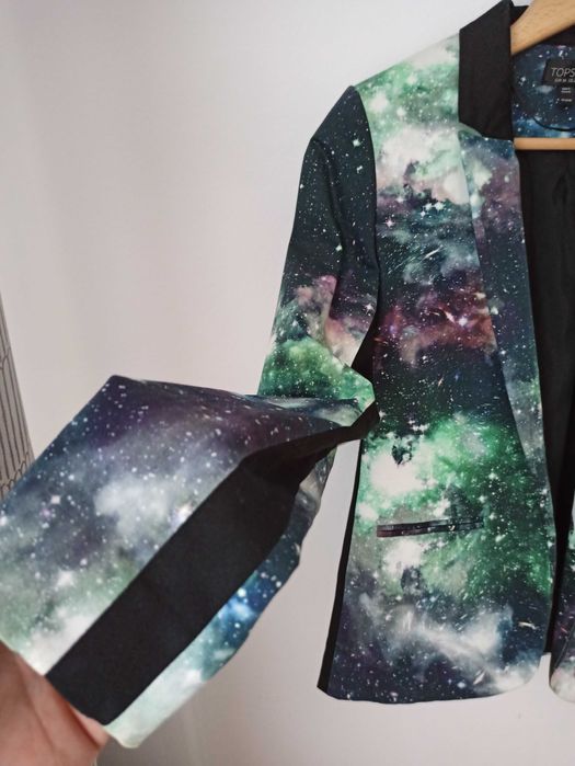 Oryginalna Marynarka Damska Żakiet Topshop Kosmos Lampasy NOWA!