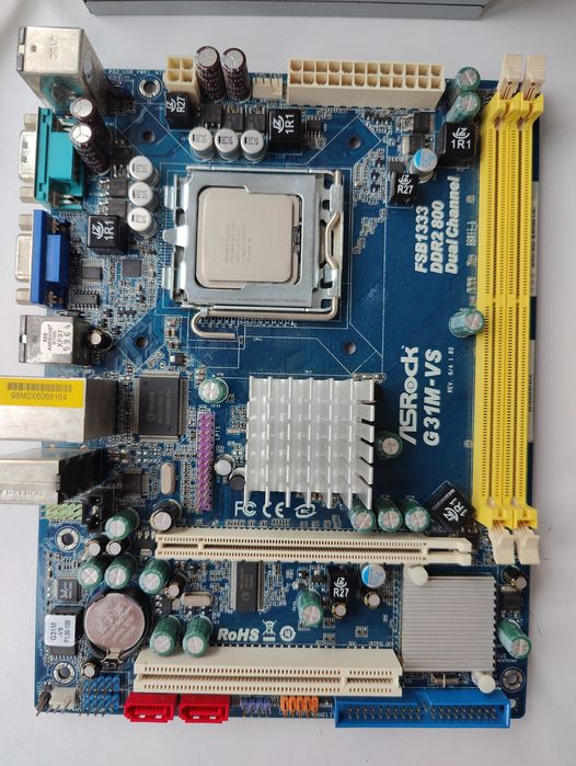 Asrock g31m-vs + intel Pentium 5300 + PowerColor HD6570 1gb + kingmax