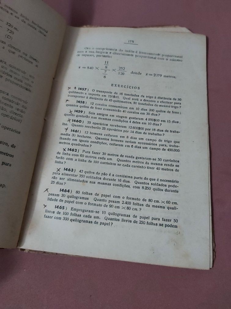Exercicios de Geometria e Aritmética