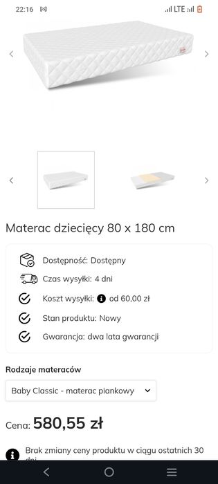 Materac dla dziecka