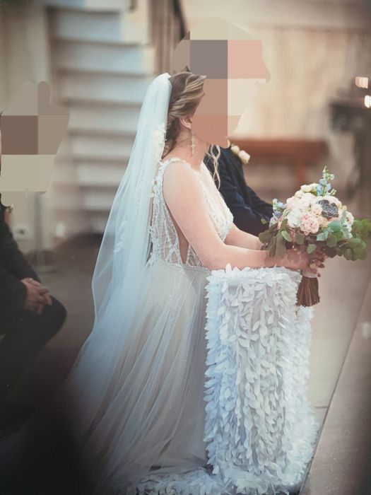 Madonna GABBIANO Amorelly, suknia ślubna z welonem roz 38