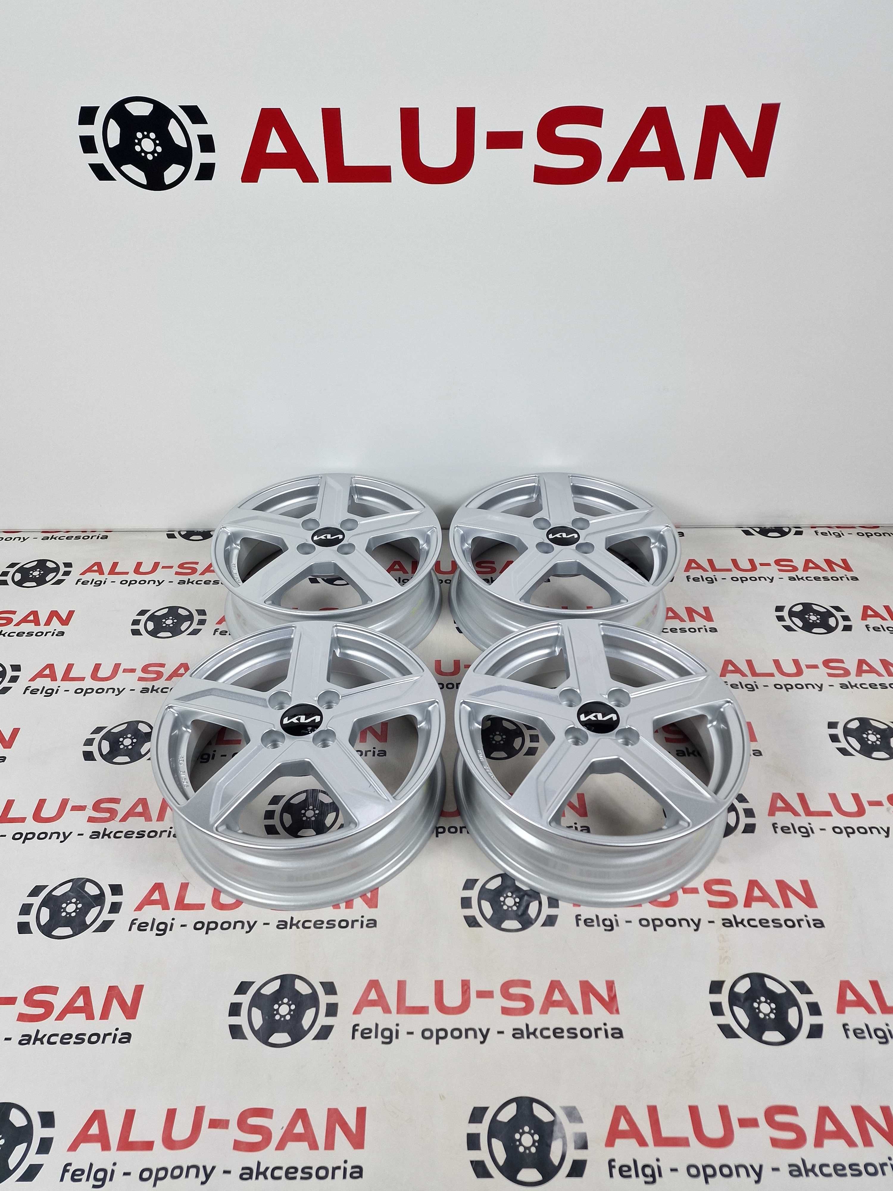NOWE alufelgi KIA 15" 4x100 PICANTO RIO SHUMA STONIC Srebrne