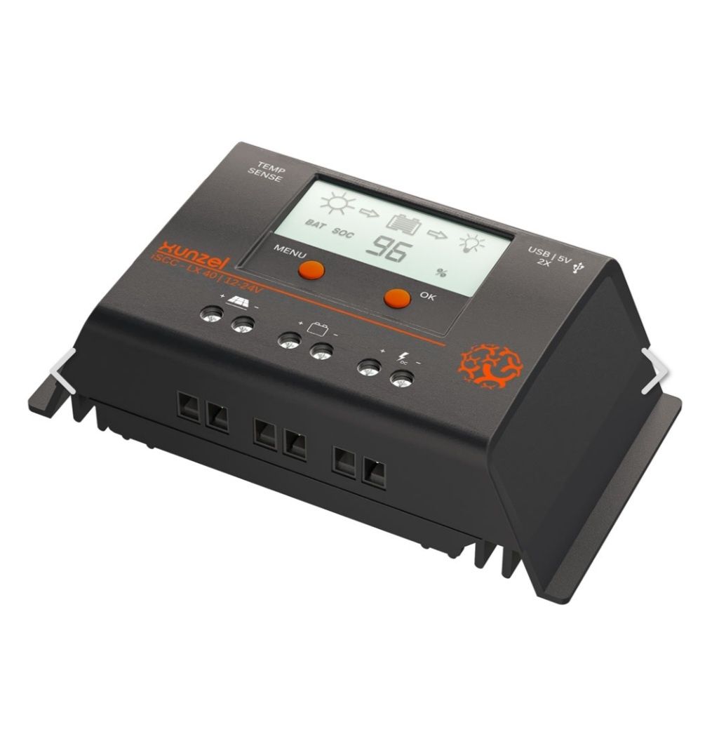 Controlador carga/descarga Solar Compacto iSCC-LX-XUNZEL-40A-12/24V PR