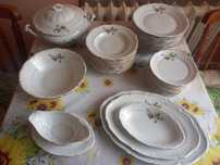 zastawa stołowa obiadowa porcelana Chodzież zestaw + gratis