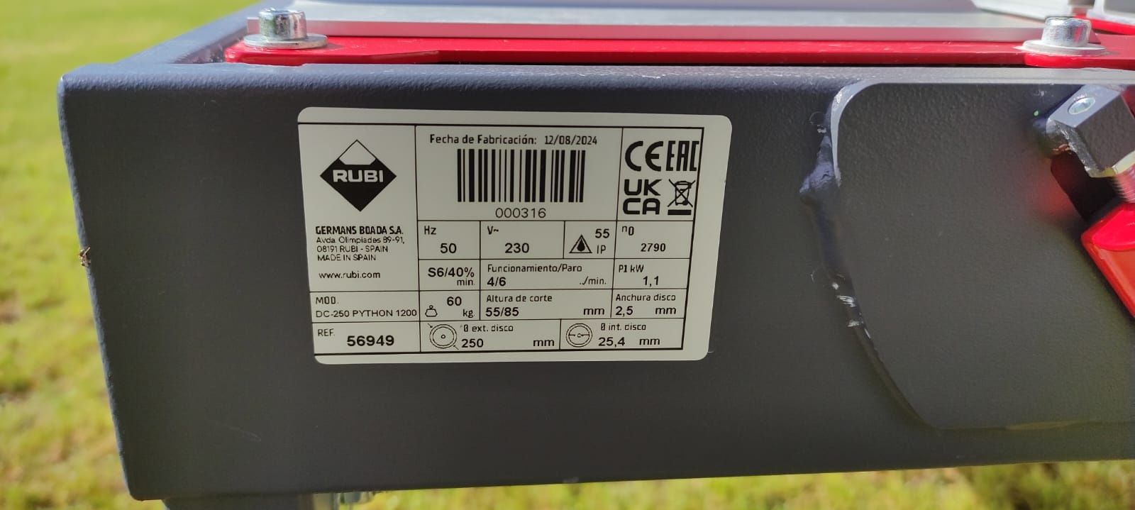 Przecinarka elektryczna do plytek 1200mm Rubi Python