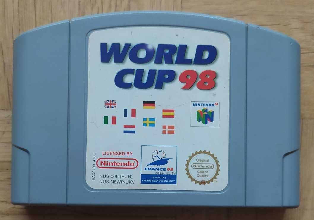 WORLD CUP 98 N64 oryginał 100%ok nintendo kolekcja retro kartridz dysk
