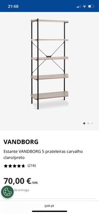 Estante Jysk em excelente estado