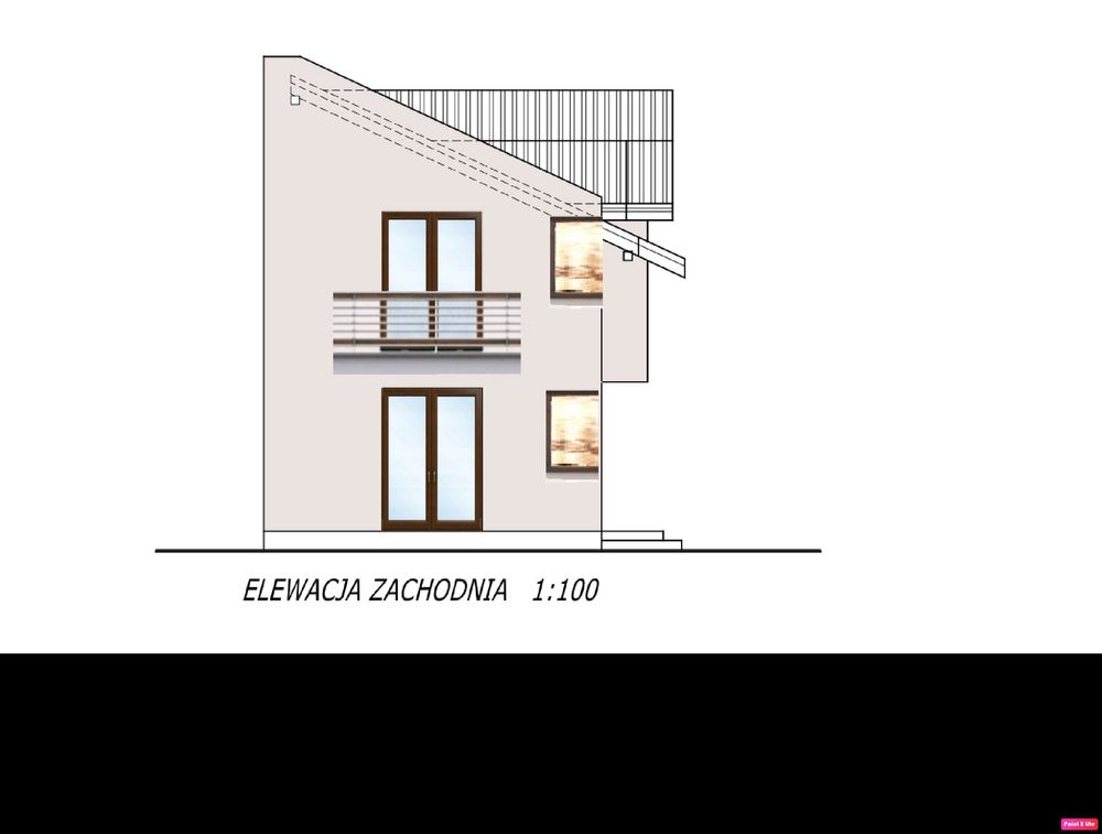 Projekt domu do 70 m2 na zgłoszenie, wąska działka, w granicy