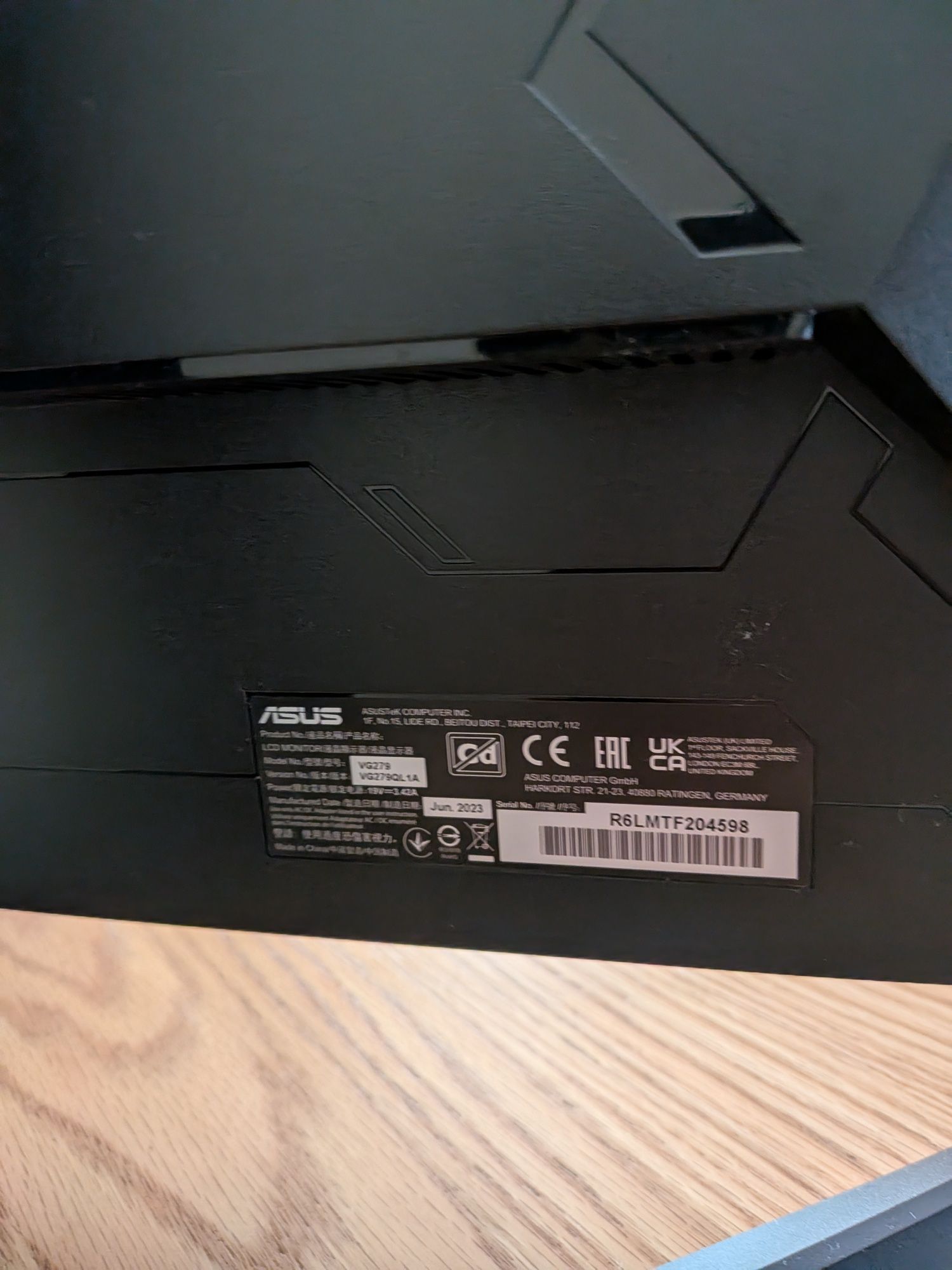 Monitor Gamer ASUS TUF Gaming VG279QL1A Series – 27" | 165Hz |