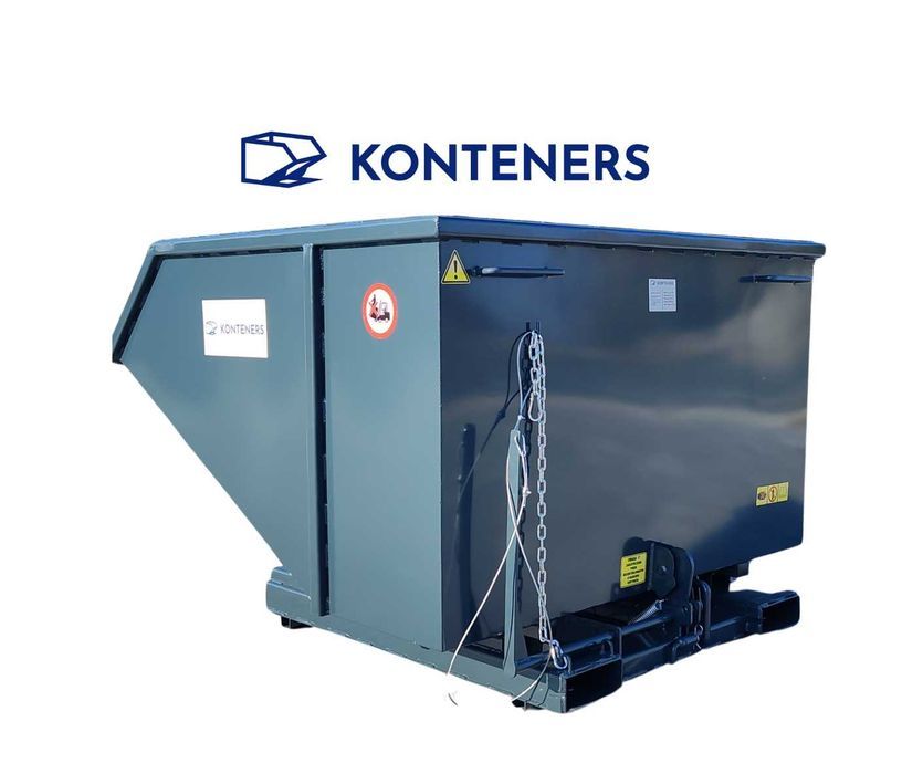 Kontener samowyładowczy Koleba 1,5m3 piasek/beton/gruz/drewno/ koliba