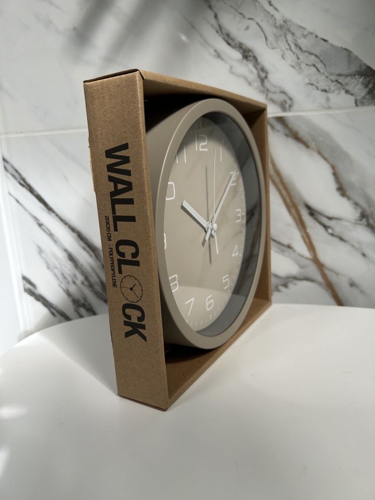 Zegar na ścianę beżowy Wall Clock