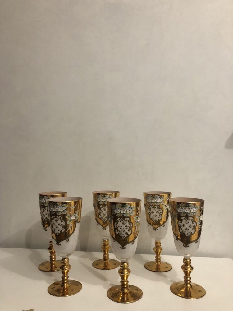 Богемский хрусталь, кришталь Чехія, сервіз, бокали, фужери, чайник