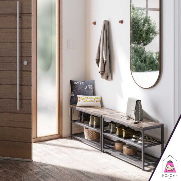 NOWA Ławka Półka na Buty LOFT industri* Siedzisko do Przedpokoju Regał