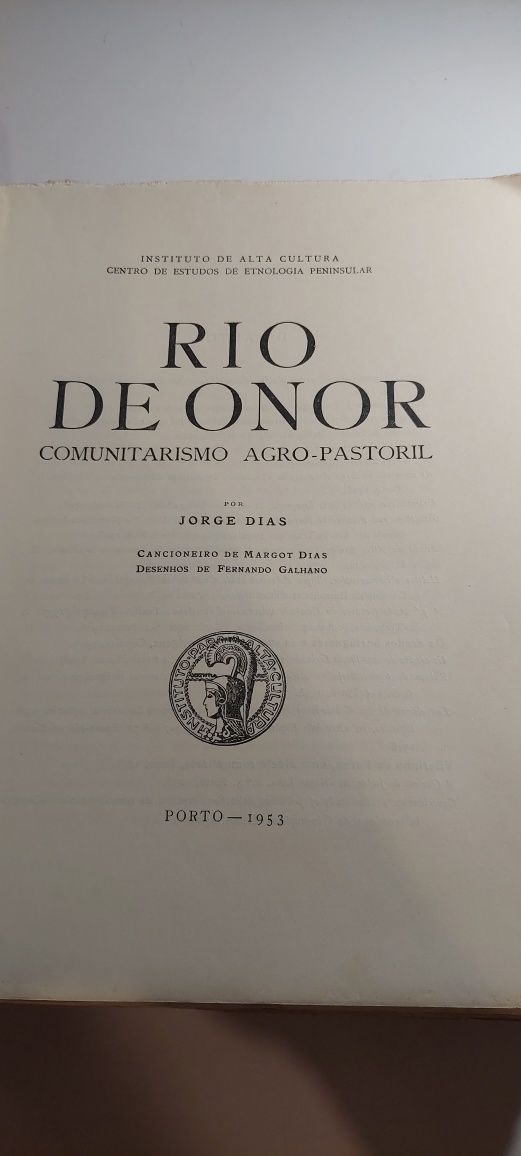 Rio de Onor, Comunitarismo Agro-Pastoril - Jorge Dias (1ª edição)