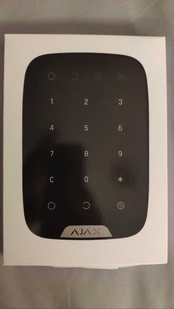 Бездротова сенсорна клавіатура Ajax KeyPad EU Black (000005653)