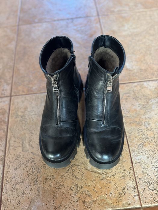 Зимові жіночі шкіряні ботінки 39