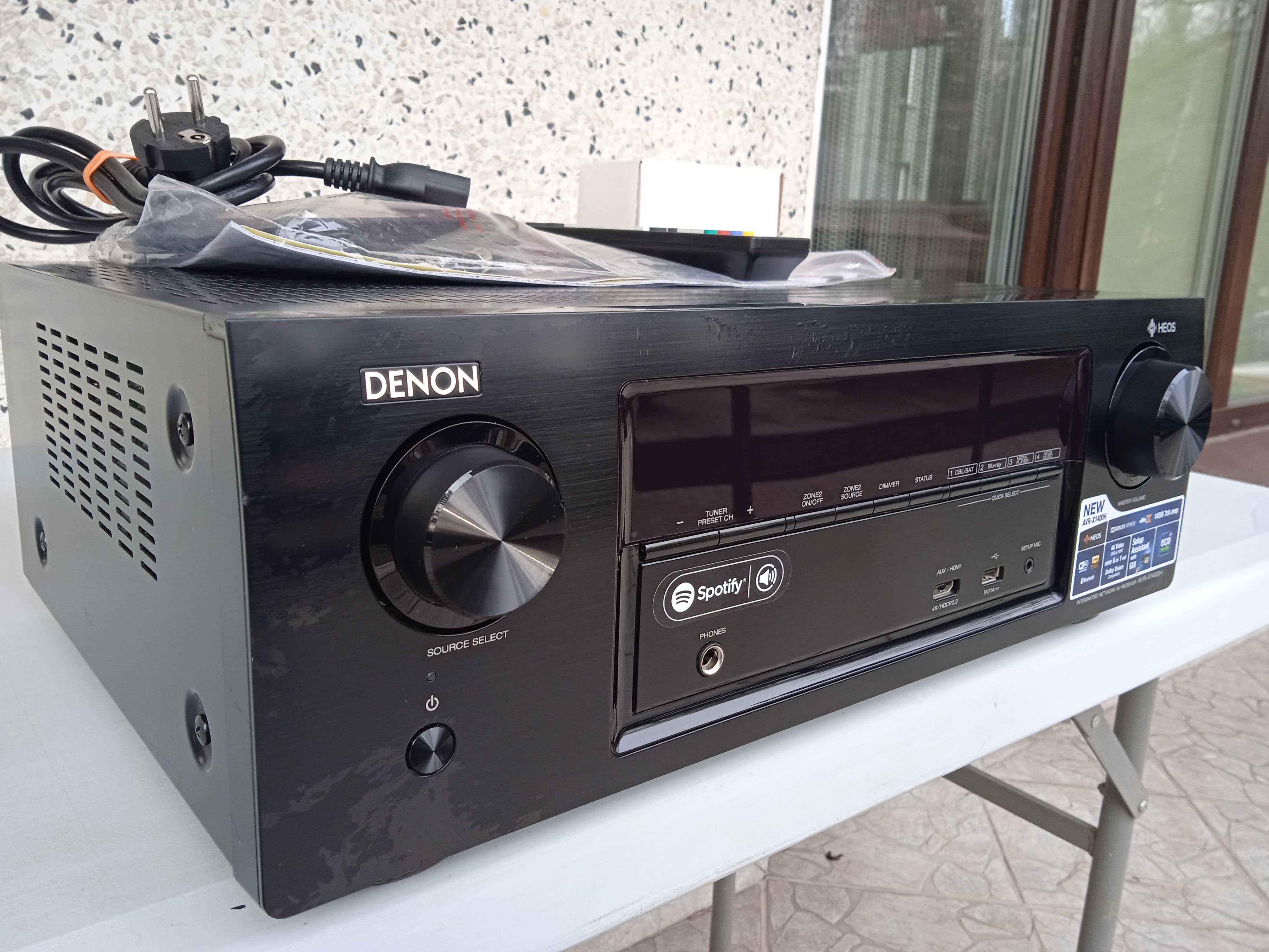 Denon AVR-X1400H 4K Bluetooth Wi-Fi Heos Atmos
