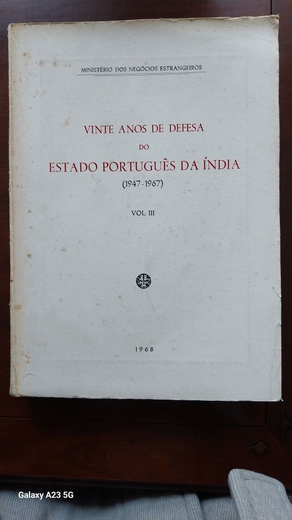 Vinte Anos de Defesa do Estado Português da Índia