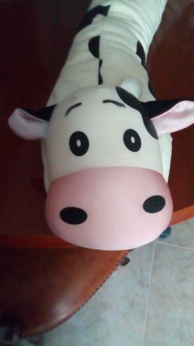 vaquinha de brincar esperando ser adoptada