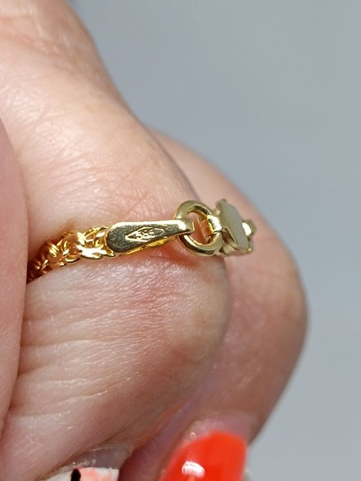 Złoty łańcuszek Mona Lisa długość 55cm, złoto próby 585