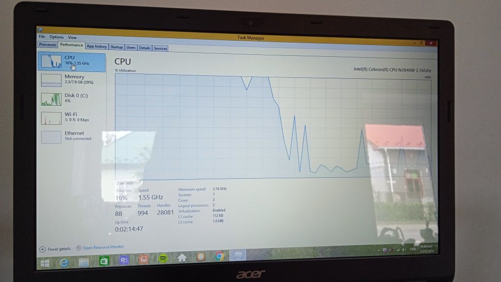 Ноутбук Acer ES1-512 series Celeron N2840