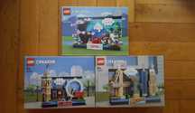 LEGO 40713 + 40569 + 40519 Pocztówka z Japonii, Nowego Yorku, Londynu