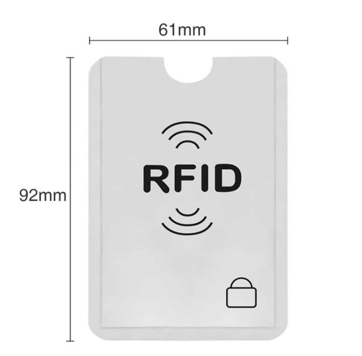 Чехлы. для защиты данных кредитной карты NFC RFID  10шт.
