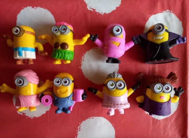 zestaw figurka figurki minionki happy meal mcdonalds mc donalds