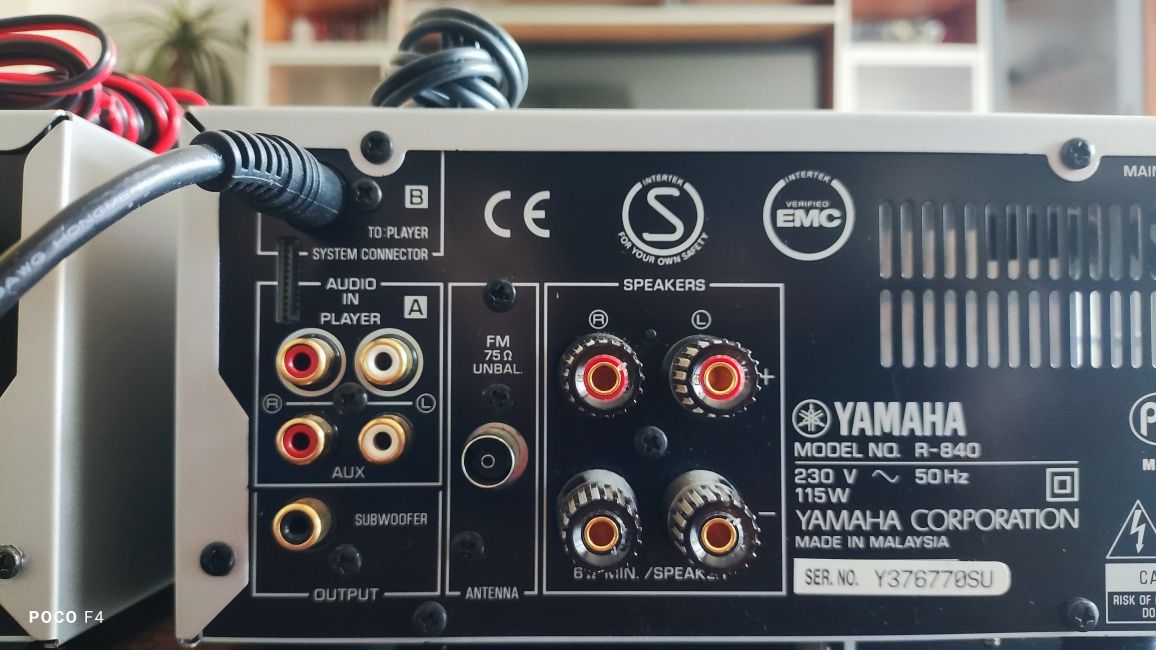 Wieża Yamaha pianocraft amplituner  R -840  odtwarzacz  Cd-640 , pilot