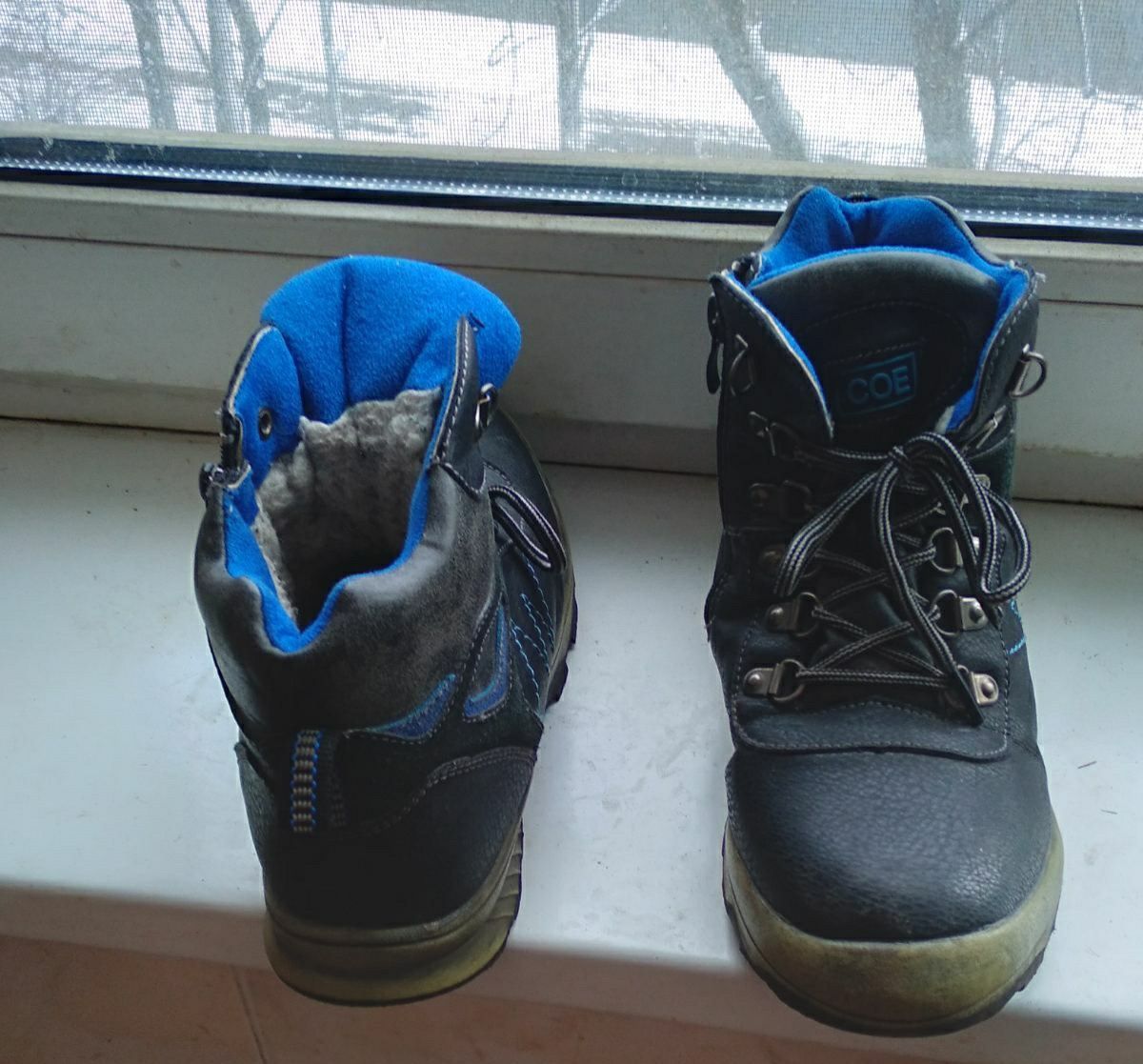 Зимові чоботи, зимние ботинки 35р