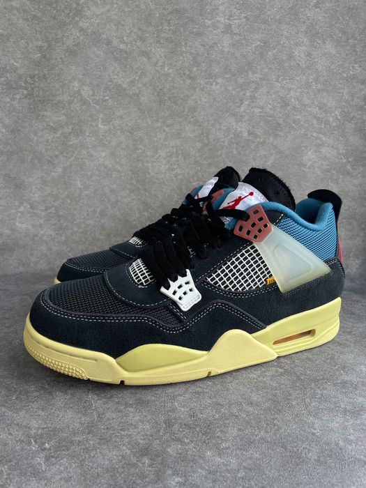 Мужские кросовки Nike Air Jordan 4 Retro x Union LA Mid Off Noir