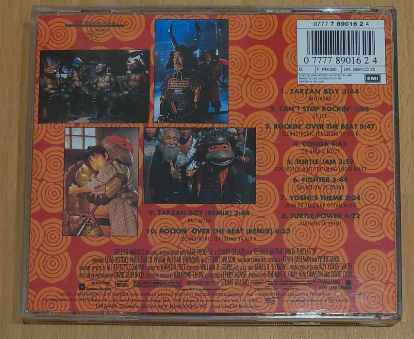 Tartarugas Ninja III Fotos e cd