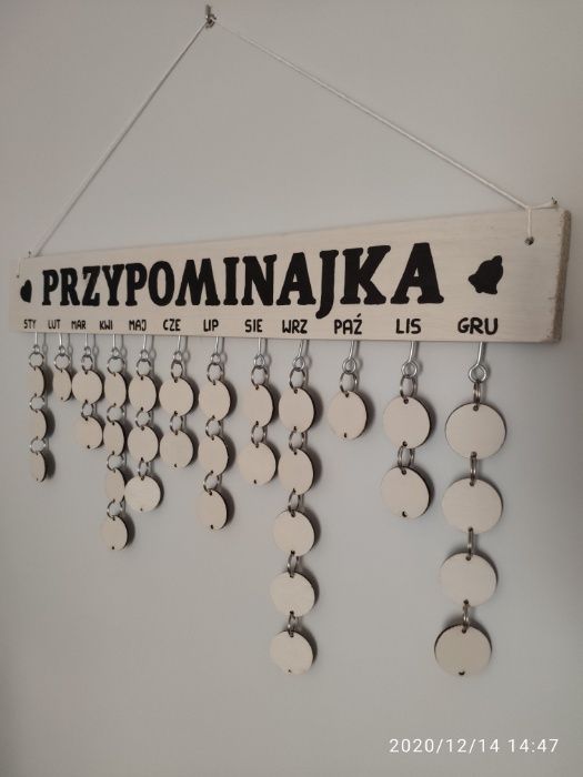 Rękodzieło - Przypominajka Urodziny Imieniny Rocznice (100 kółeczek)